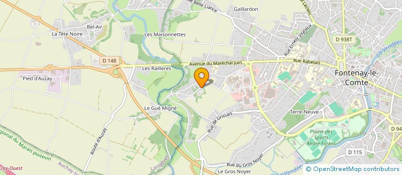 localisation de l'entreprise MONSIEUR JUSTIN ROUHAUD  FONTENAY-LE-COMTE