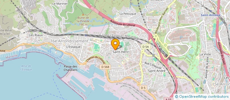 localisation de l'entreprise MONSIEUR JUSTIN SANUSI  MARSEILLE