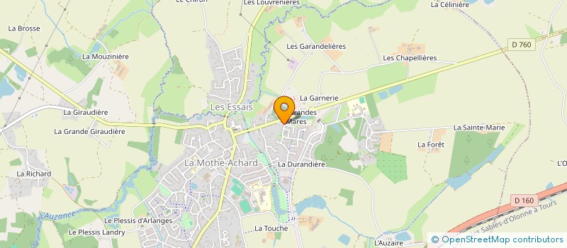 localisation de l'entreprise MONSIEUR JUSTIN SIMON à LES ACHARDS