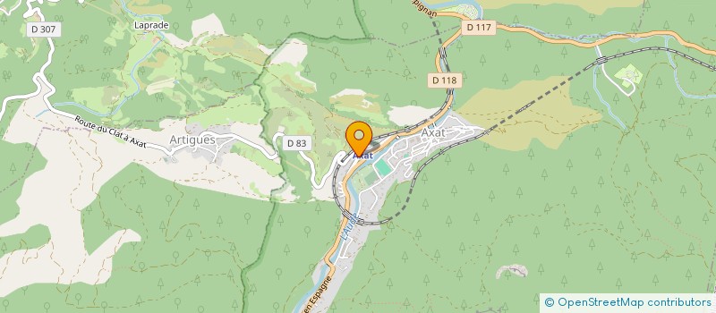 localisation de l'entreprise MONSIEUR JUSTIN SLIPPER  AXAT