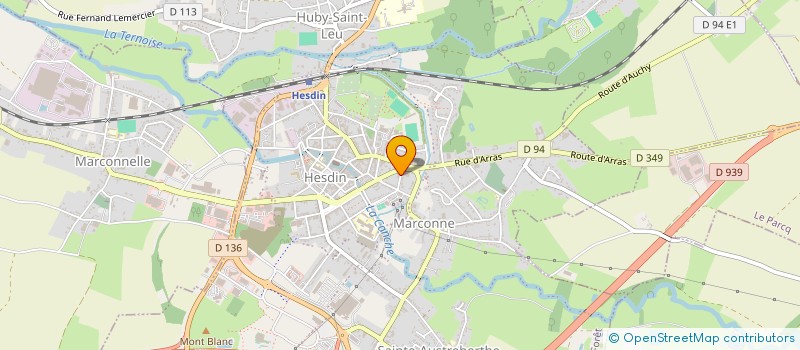 localisation de l'entreprise MONSIEUR JUSTIN SMET  HESDIN