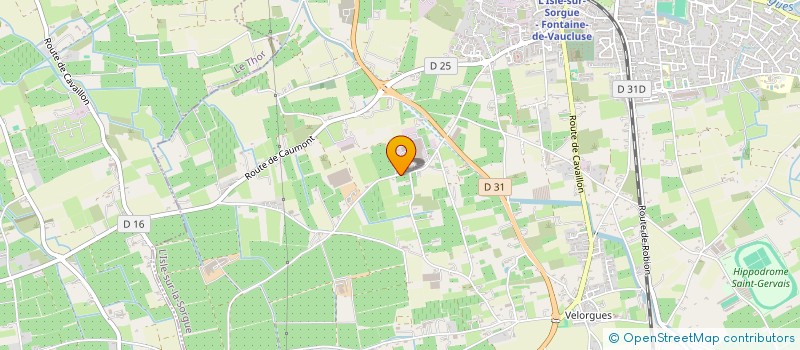 localisation de l'entreprise MONSIEUR JUSTIN TAMISIER  L'ISLE-SUR-LA-SORGUE