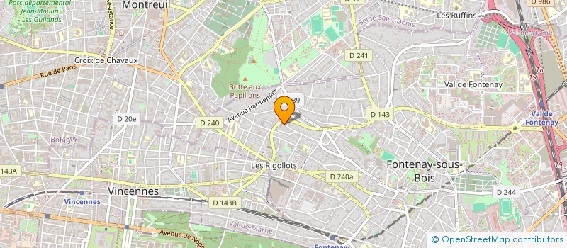 localisation de l'entreprise MONSIEUR JUSTIN TCHOUNOU à FONTENAY-SOUS-BOIS