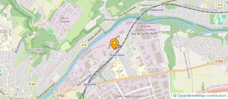 localisation de l'entreprise MONSIEUR JUSTIN TOMBET à SAINT-OUEN-L'AUMONE