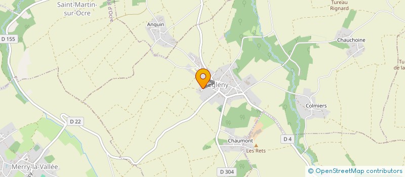 localisation de l'entreprise MONSIEUR JUSTIN TOUCHARD  EGLENY