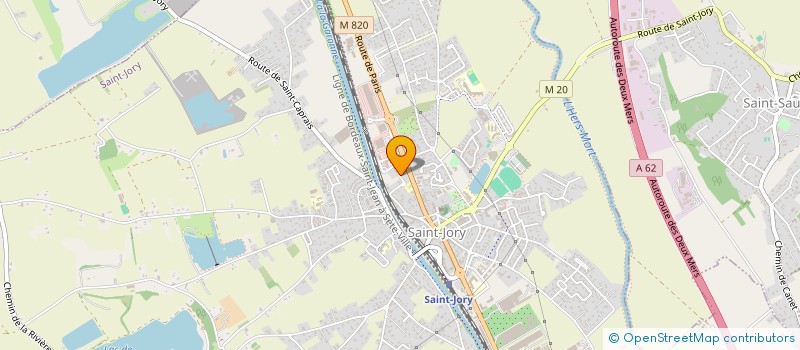 localisation de l'entreprise MONSIEUR JUSTIN UGBO  SAINT-JORY