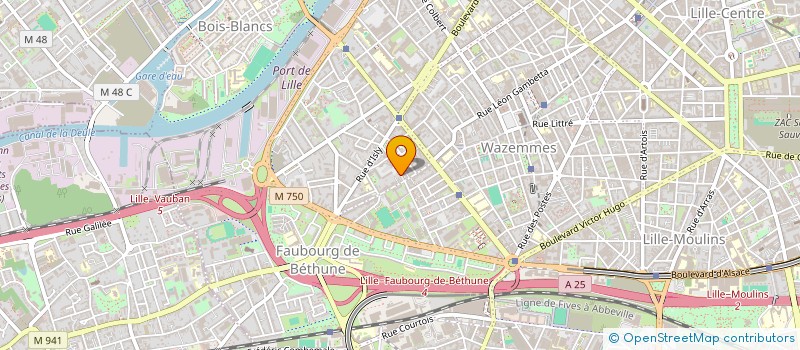 localisation de l'entreprise MONSIEUR JUSTIN VANDERHAEGHE à LILLE
