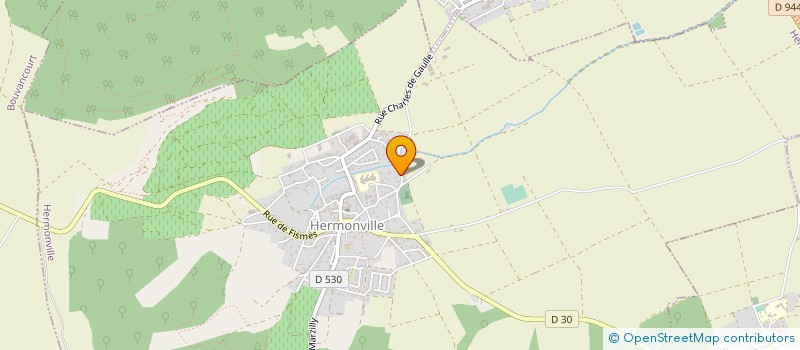 localisation de l'entreprise MONSIEUR JUSTIN VILLE  HERMONVILLE