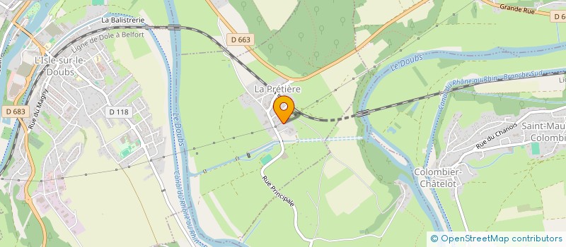 localisation de l'entreprise MONSIEUR JUSTINE CORNEVAUX  LA PRETIERE