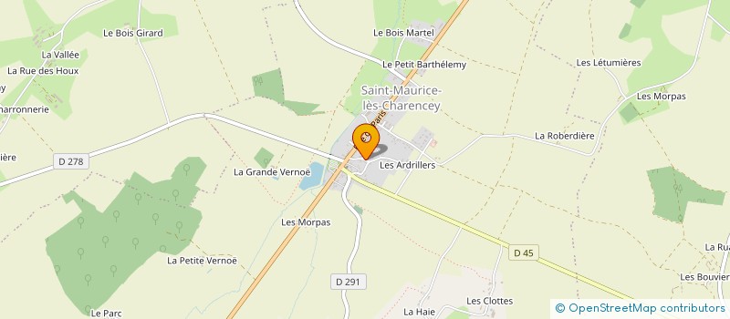 localisation de l'entreprise MONSIEUR JUSTINO DA SILVA à CHARENCEY