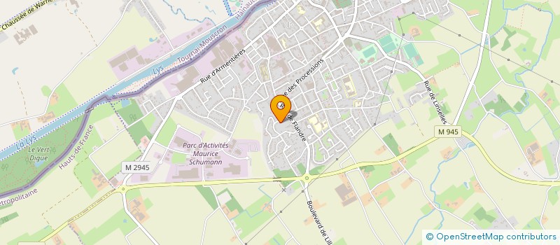 localisation de l'entreprise MONSIEUR JUSTINO DA SILVA  COMINES