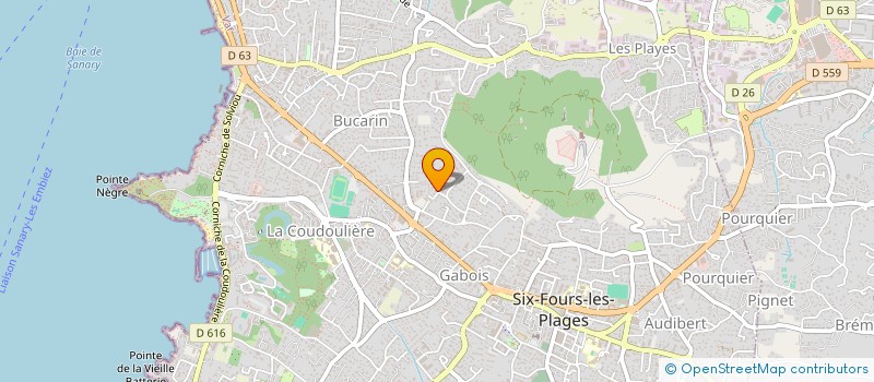 localisation de l'entreprise MONSIEUR JUSTINO NFUBEA MEBA à SIX-FOURS-LES-PLAGES