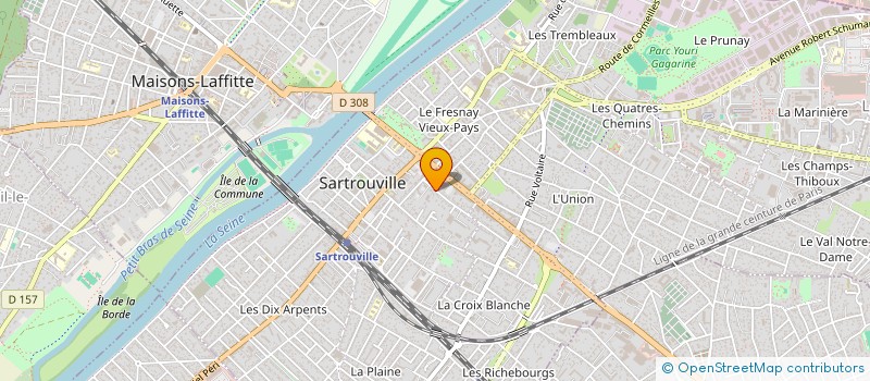 localisation de l'entreprise MONSIEUR JUSTINO PINTO DE OLIVEIRA  SARTROUVILLE