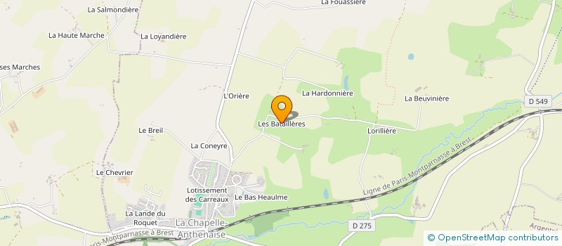 localisation de l'entreprise MONSIEUR JUSTINO PINTO FERREIRA  LA CHAPELLE-ANTHENAISE