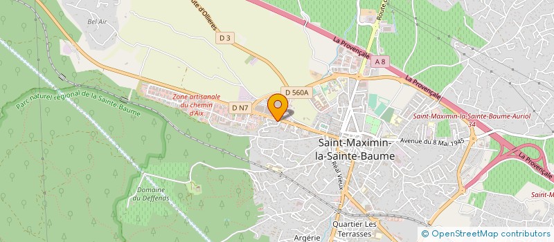 localisation de l'entreprise MONSIEUR JUSTINO RIBEIRO BERNARDO à SAINT-MAXIMIN-LA-SAINTE-BAUME