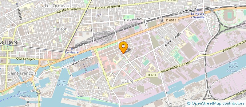 localisation de l'entreprise MONSIEUR JUVINAL DIAMBANG  LE HAVRE