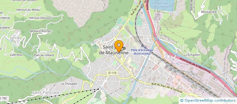 localisation de l'entreprise MONSIEUR JYM PALFROIX  SAINT-JEAN-DE-MAURIENNE