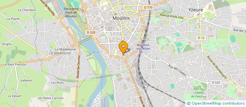 localisation de l'entreprise MONSIEUR JYM TILLET  MOULINS