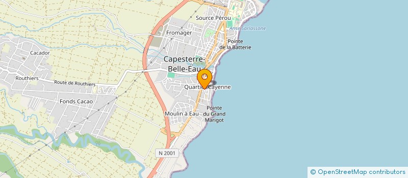localisation de l'entreprise MONSIEUR JYWAN ROUSSAS à CAPESTERRE-BELLE-EAU