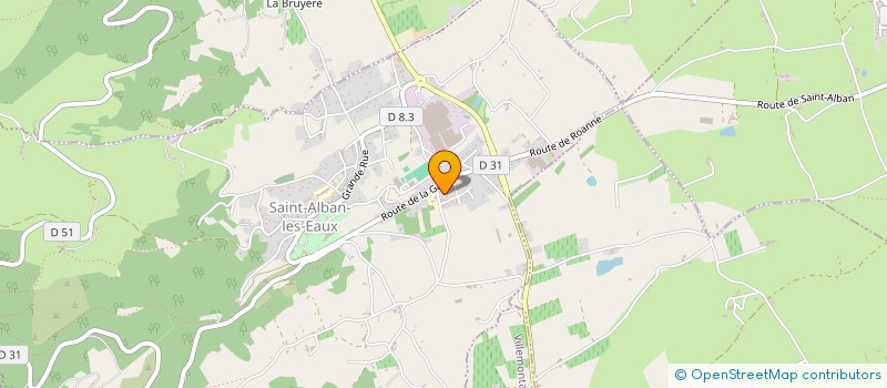 localisation de l'entreprise MONSIEUR KAAN GOZUDOK  SAINT-ALBAN-LES-EAUX