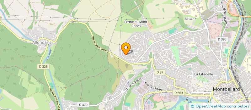 localisation de l'entreprise MONSIEUR KAAN TOPRAK  MONTBELIARD