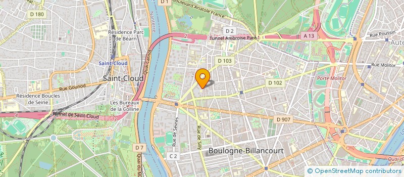 localisation de l'entreprise MONSIEUR KABA COULIBALY à BOULOGNE-BILLANCOURT