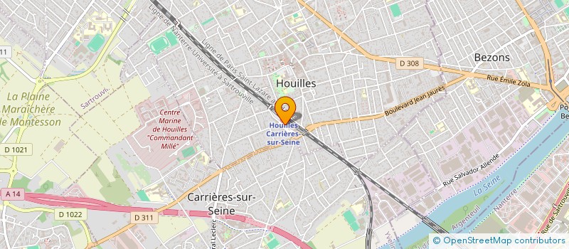 localisation de l'entreprise MONSIEUR KABA DOUMBOUYA  HOUILLES