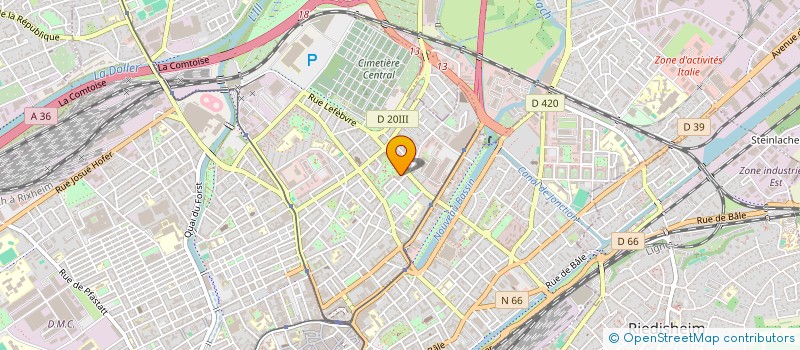 localisation de l'entreprise MONSIEUR KABA SAKHO  MULHOUSE