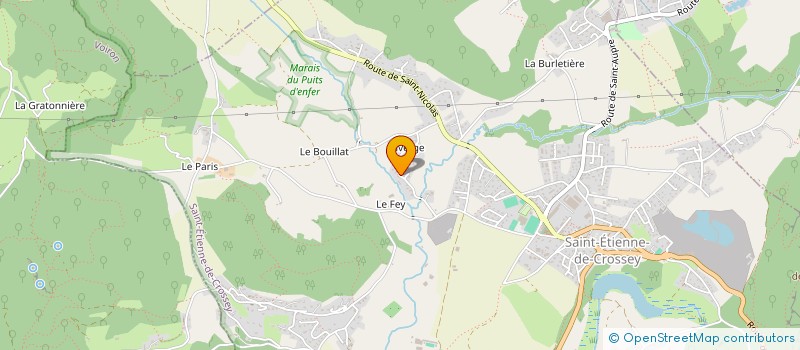 localisation de l'entreprise MONSIEUR KABINE DIANE  SAINT-ETIENNE-DE-CROSSEY