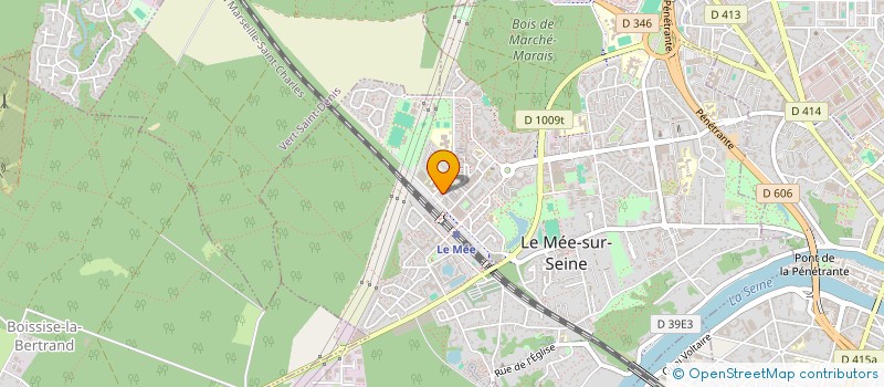 localisation de l'entreprise MONSIEUR KABIROU AKAMOU  LE MEE-SUR-SEINE