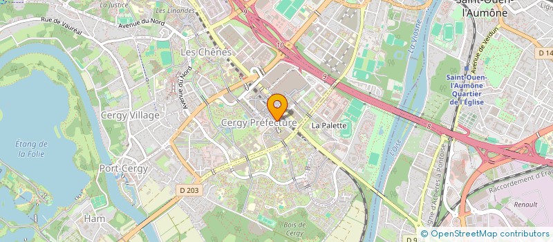 localisation de l'entreprise MONSIEUR KABUYA LUSAMBA  CERGY