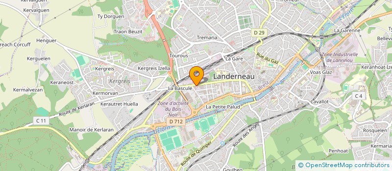 localisation de l'entreprise MONSIEUR KACEM ZIANI  LANDERNEAU