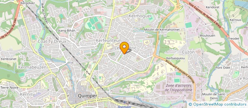 localisation de l'entreprise MONSIEUR KACI ALICHE à QUIMPER