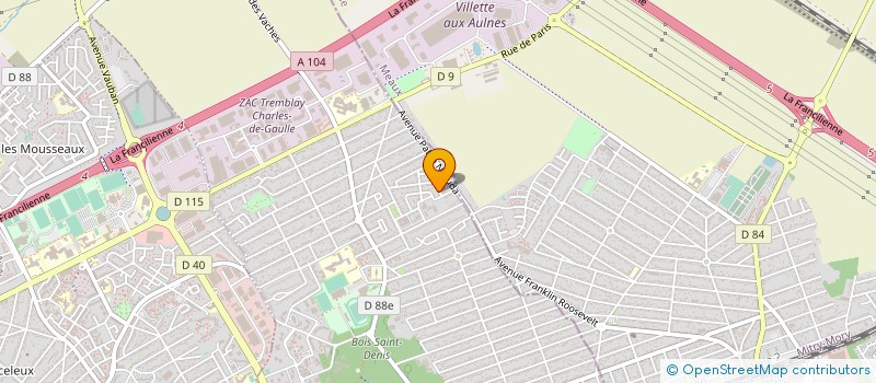 localisation de l'entreprise MONSIEUR KACI BOUKAOUMA à TREMBLAY-EN-FRANCE