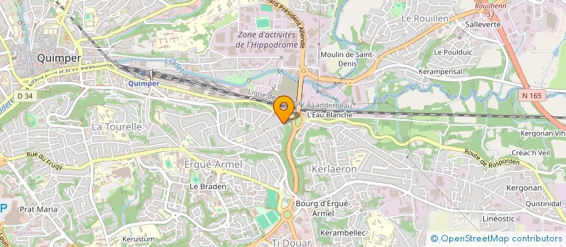 localisation de l'entreprise MONSIEUR KACI DAHMANI à QUIMPER