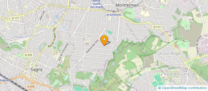 localisation de l'entreprise MONSIEUR KACI HAMMOUDI  MONTFERMEIL