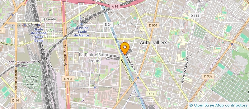 localisation de l'entreprise MONSIEUR KACI SAAL  AUBERVILLIERS