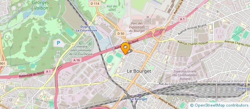 localisation de l'entreprise MONSIEUR KACIM ABDESSLAM à LE BOURGET