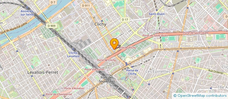 localisation de l'entreprise MONSIEUR KACOU KOFFI  CLICHY