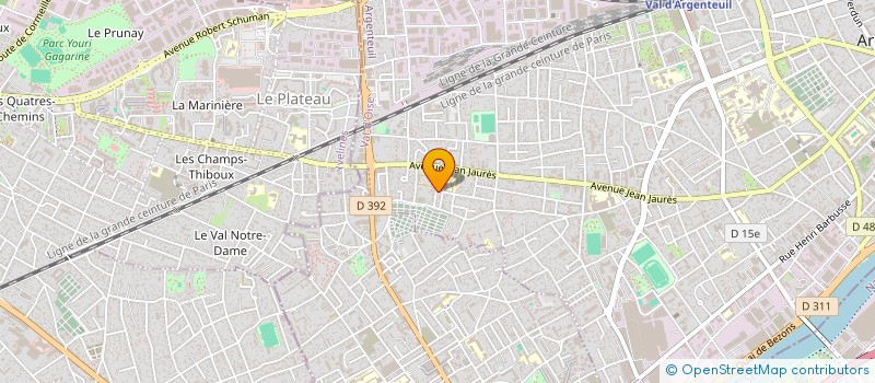 localisation de l'entreprise MONSIEUR KACPER KUJAWA  ARGENTEUIL