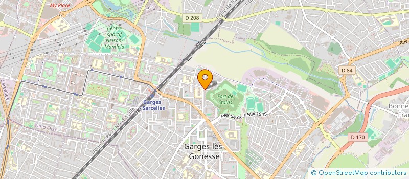 localisation de l'entreprise MONSIEUR KADA CHAMKHA  GARGES-LES-GONESSE