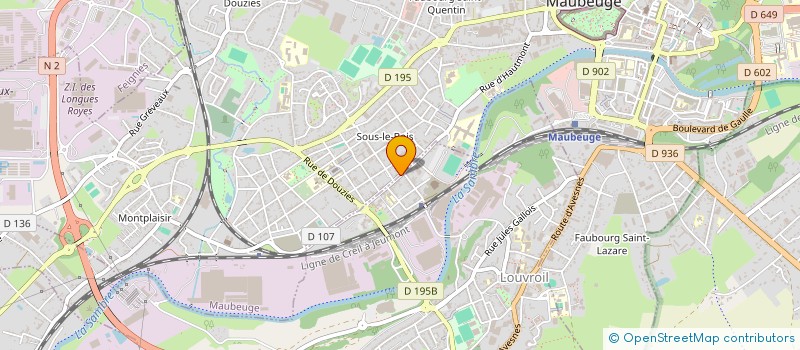 localisation de l'entreprise MONSIEUR KADA HADJ SAFI  MAUBEUGE