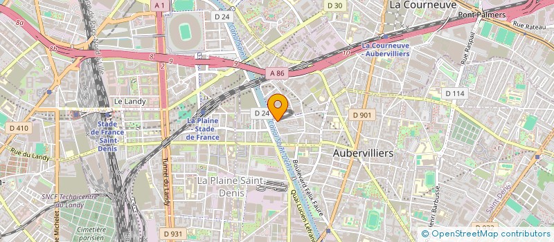 localisation de l'entreprise MONSIEUR KADA MESSABIH  AUBERVILLIERS