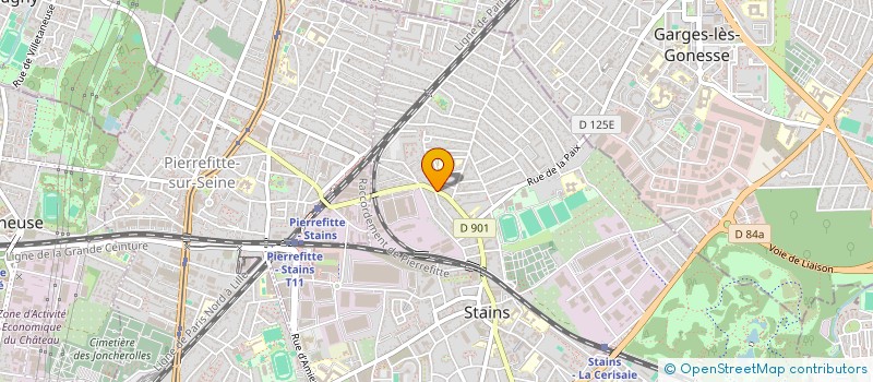 localisation de l'entreprise MONSIEUR KADAFI ADJAOUD  STAINS