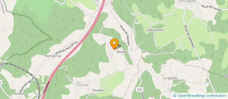 localisation de l'entreprise MONSIEUR KADAFI SALIME  CIEURAC