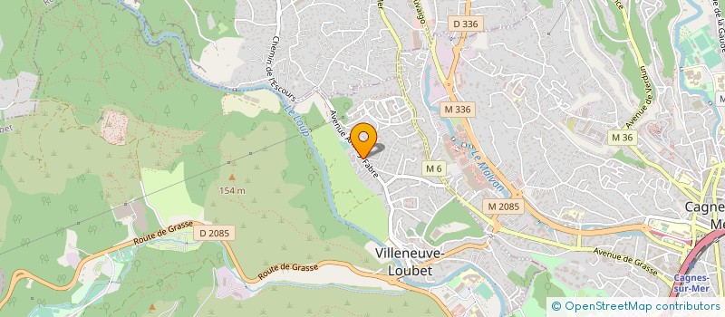 localisation de l'entreprise MONSIEUR KADDA BELAOUINAT à VILLENEUVE-LOUBET