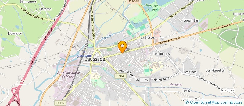 localisation de l'entreprise MONSIEUR KADDA EL BOUDOUHI  CAUSSADE