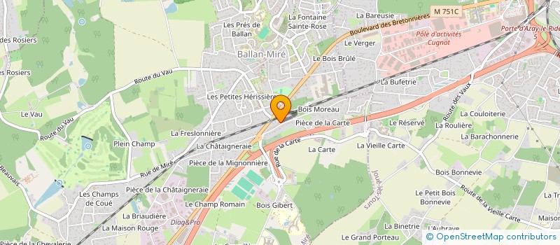 localisation de l'entreprise MONSIEUR KADDOUR BENBEDRA  LA RICHE