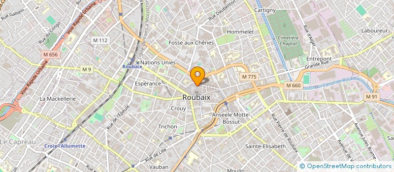 localisation de l'entreprise MONSIEUR KADDOUR BOUYACOUB  ROUBAIX