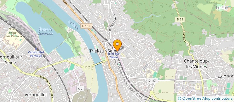 localisation de l'entreprise MONSIEUR KADDOUR GRINE à TRIEL-SUR-SEINE